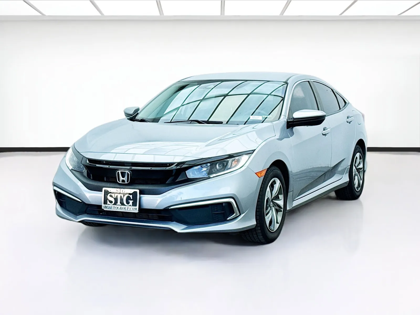 Silver 2019 Honda Civic Sedan LX for sale in Bellflower, CA