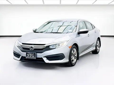 Silver 2016 Honda Civic Sedan LX for sale in Bellflower, CA