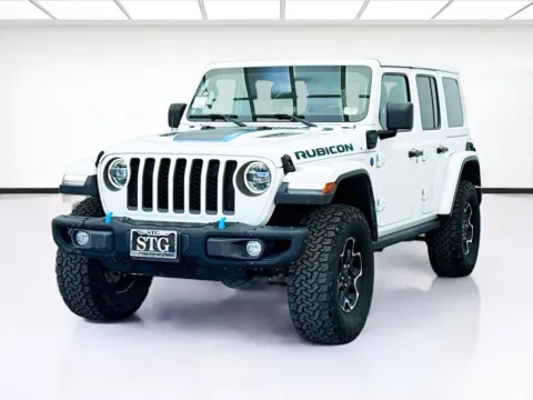 White 2021 Jeep Wrangler 4xe Unlimited Rubicon 4xe for sale in Bellflower, CA