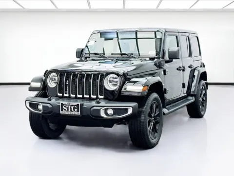 Black 2021 Jeep Wrangler 4xe Unlimited Sahara 4xe for sale in Bellflower, CA