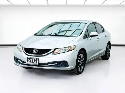 Silver 2015 Honda Civic Sedan EX for sale in Bellflower, CA