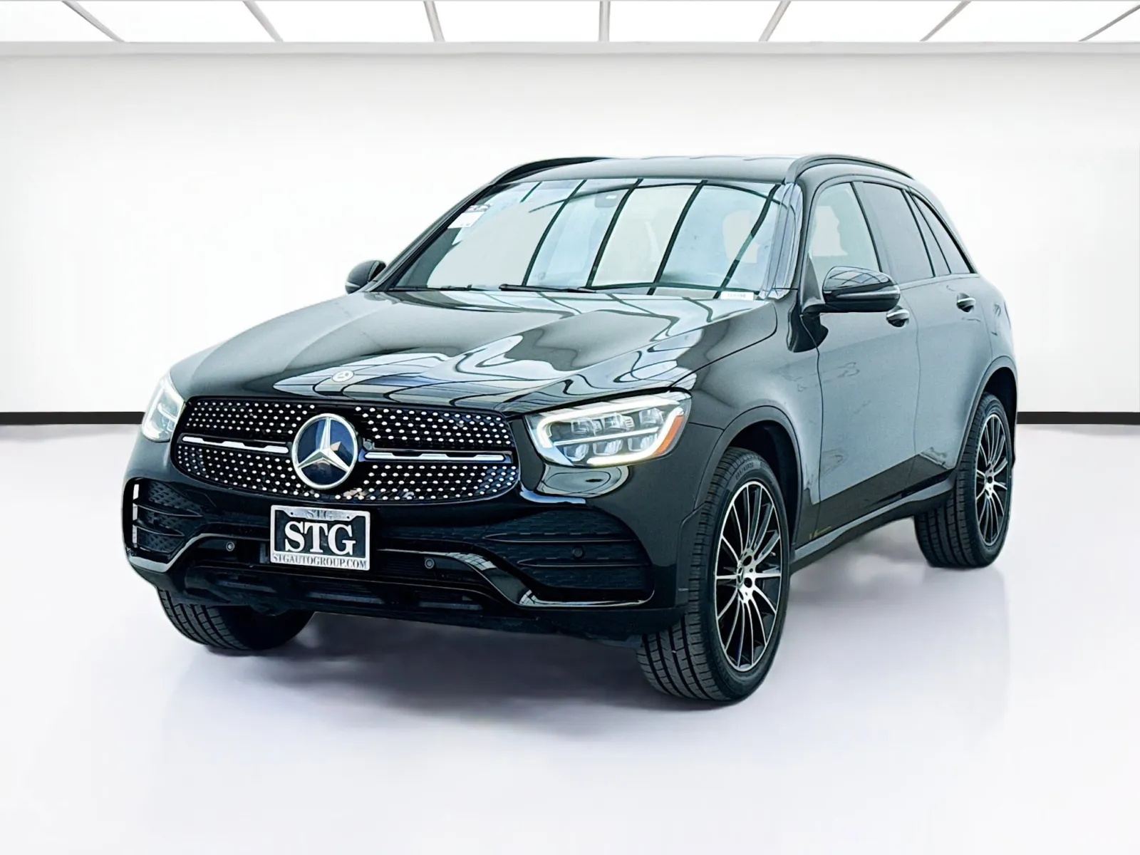 Black 2020 Mercedes-Benz GLC 300 AMG LINE NIGHT PACKAGE for sale in Bellflower, CA
