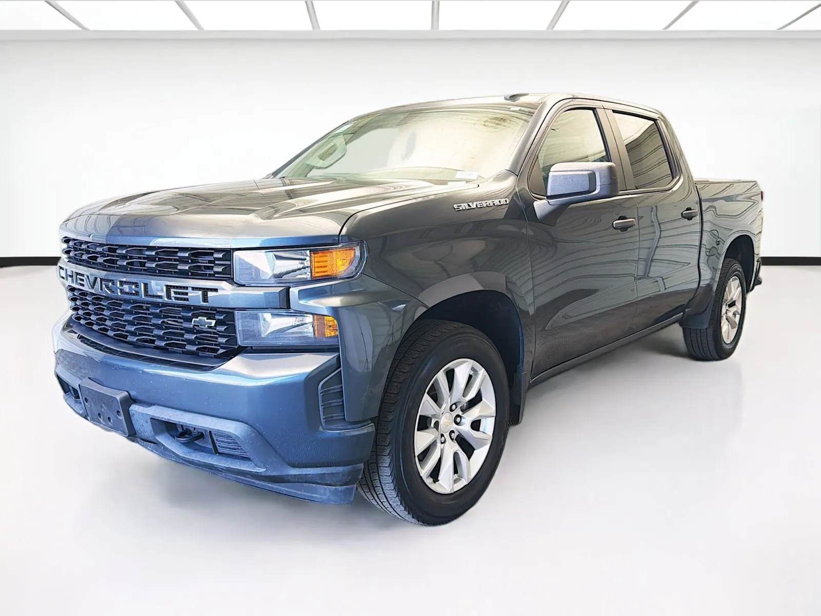 Gray 2021 Chevrolet Silverado 1500 Custom for sale in Bellflower, CA