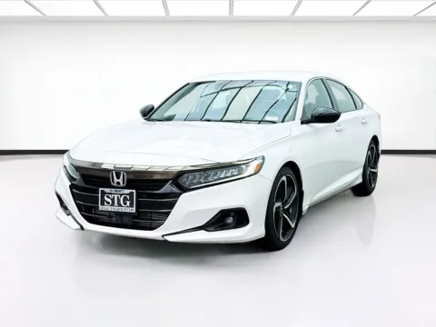White 2021 Honda Accord Sedan Sport for sale in Bellflower, CA