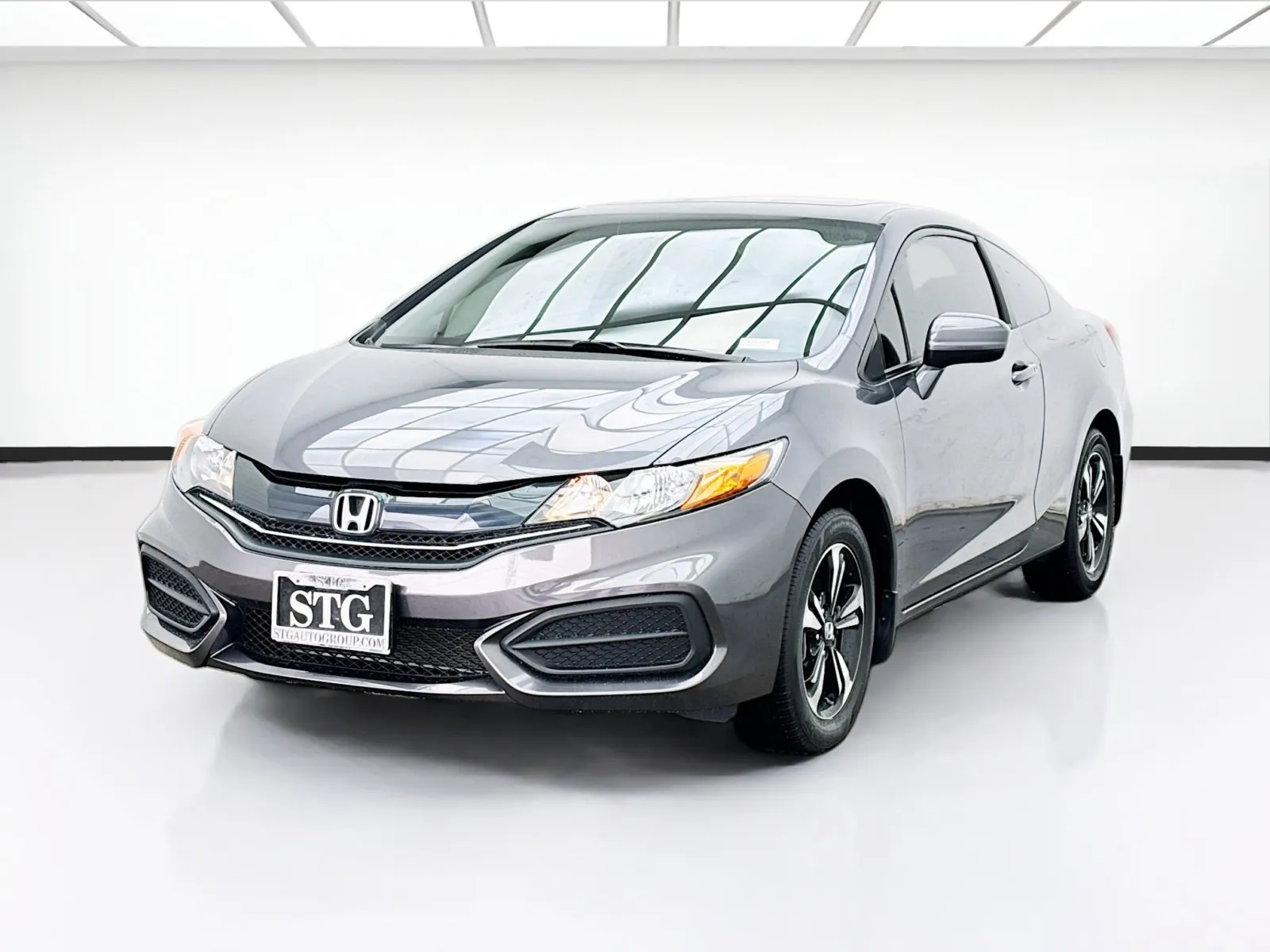Gray 2015 Honda Civic Coupe EX for sale in Bellflower, CA