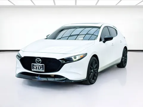 White 2025 Mazda Mazda3 Hatchback 2.5 Turbo Premium Plus Package for sale in Bellflower, CA