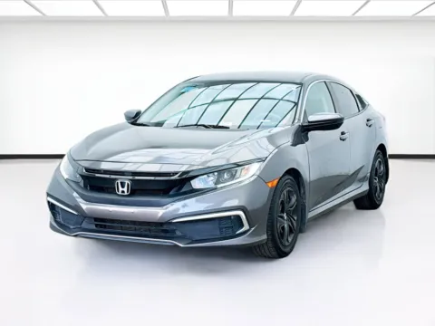 Gray 2021 Honda Civic Sedan LX for sale in Bellflower, CA