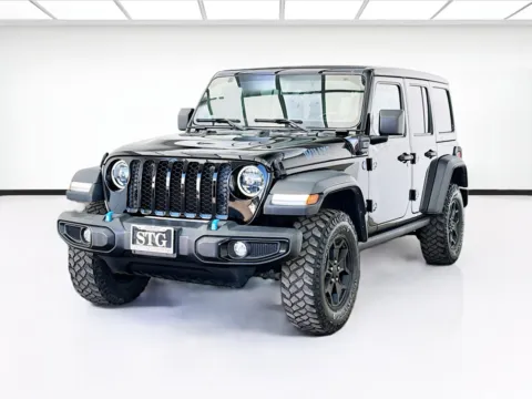 Black 2023 Jeep Wrangler 4xe Base 4xe w/Sun and Screen Package for sale in Bellflower, CA