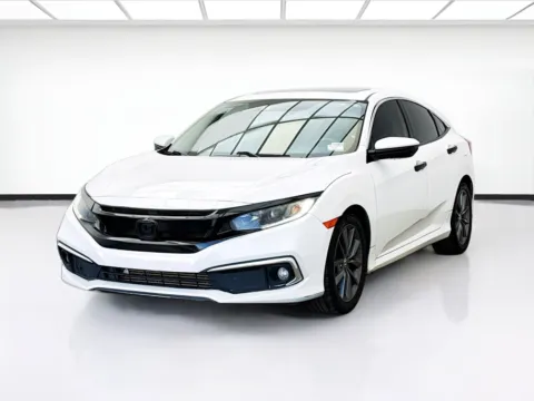 White 2019 Honda Civic Sedan EX for sale in Bellflower, CA