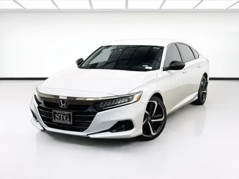 White 2021 Honda Accord Sedan Sport for sale in Bellflower, CA