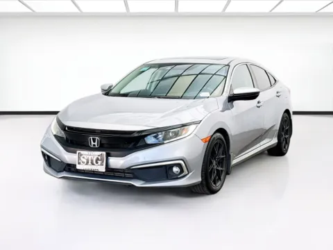 Silver 2021 Honda Civic Sedan EX-L for sale in Bellflower, CA