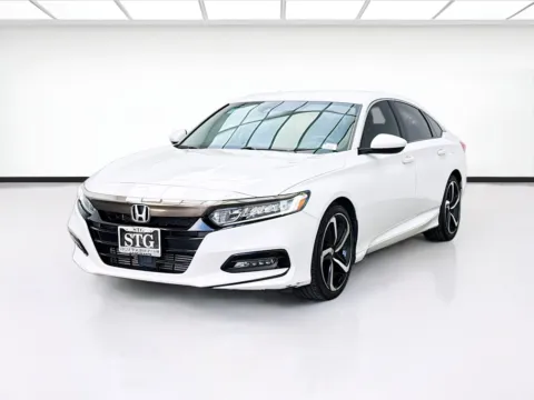 White 2018 Honda Accord Sedan Sport for sale in Bellflower, CA