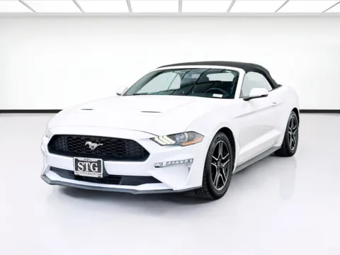 White 2019 Ford Mustang EcoBoost Premium for sale in Bellflower, CA