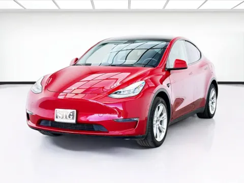 Red 2020 Tesla Model Y Long Range for sale in Bellflower, CA