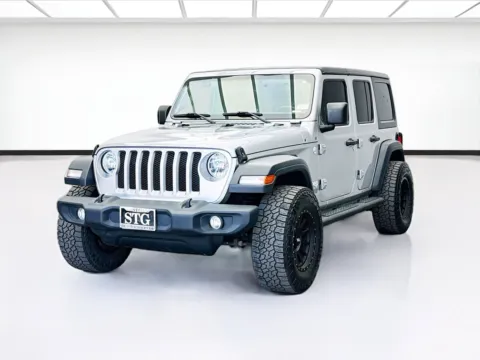 Silver 2019 Jeep Wrangler Unlimited Unlimited Sport S for sale in Bellflower, CA