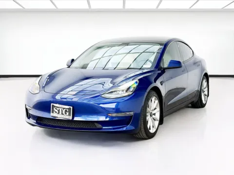Blue 2021 Tesla Model 3 Standard Range Plus for sale in Bellflower, CA
