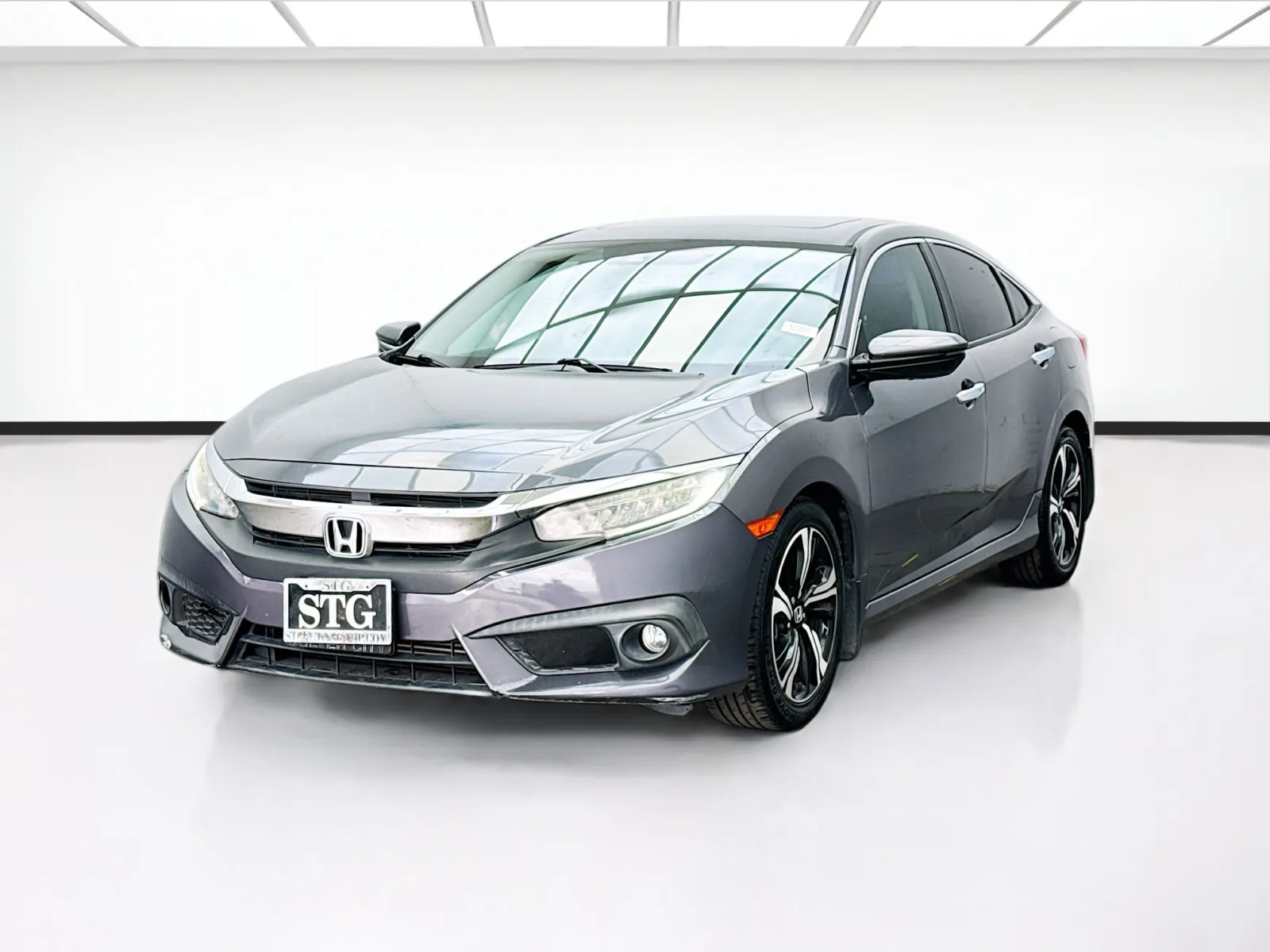 Silver 2016 Honda Civic Sedan Touring for sale in Bellflower, CA