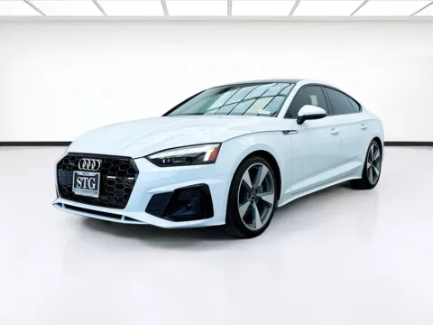 White 2021 Audi A5 Sportback 45 S line Premium Plus quattro w/Black Optic Package for sale in Bellflower, CA