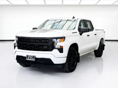 White 2023 Chevrolet Silverado 1500 Custom 4WD RALLY EDITION for sale in Bellflower, CA