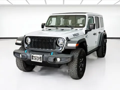 Silver 2024 Jeep Wrangler 4xe Willys 4xe for sale in Bellflower, CA