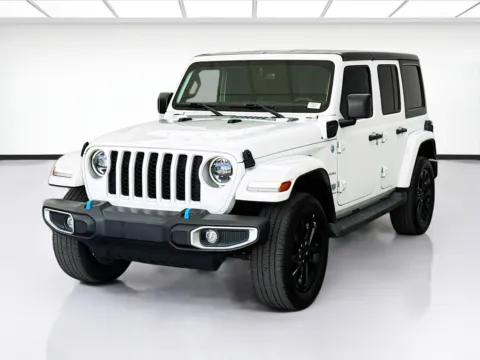White 2023 Jeep Wrangler 4xe Sahara 4xe for sale in Bellflower, CA