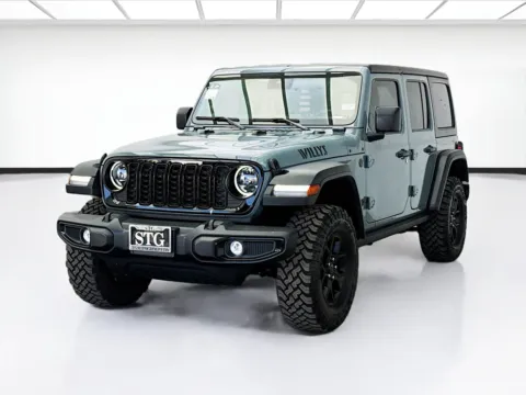 Gray 2024 Jeep Wrangler Willys for sale in Bellflower, CA