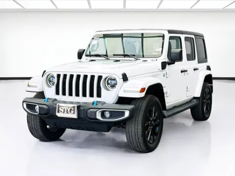White 2023 Jeep Wrangler 4xe Sahara 4xe for sale in Bellflower, CA