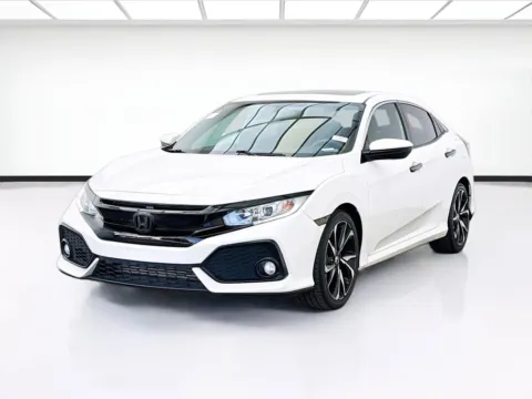 White 2018 Honda Civic Hatchback EX for sale in Bellflower, CA