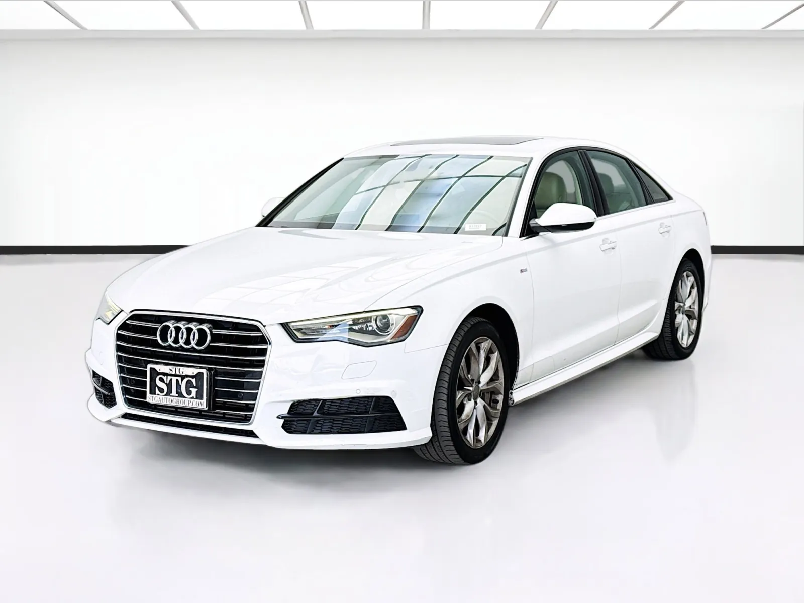 White 2018 Audi A6 2.0T Premium FrontTrak for sale in Bellflower, CA