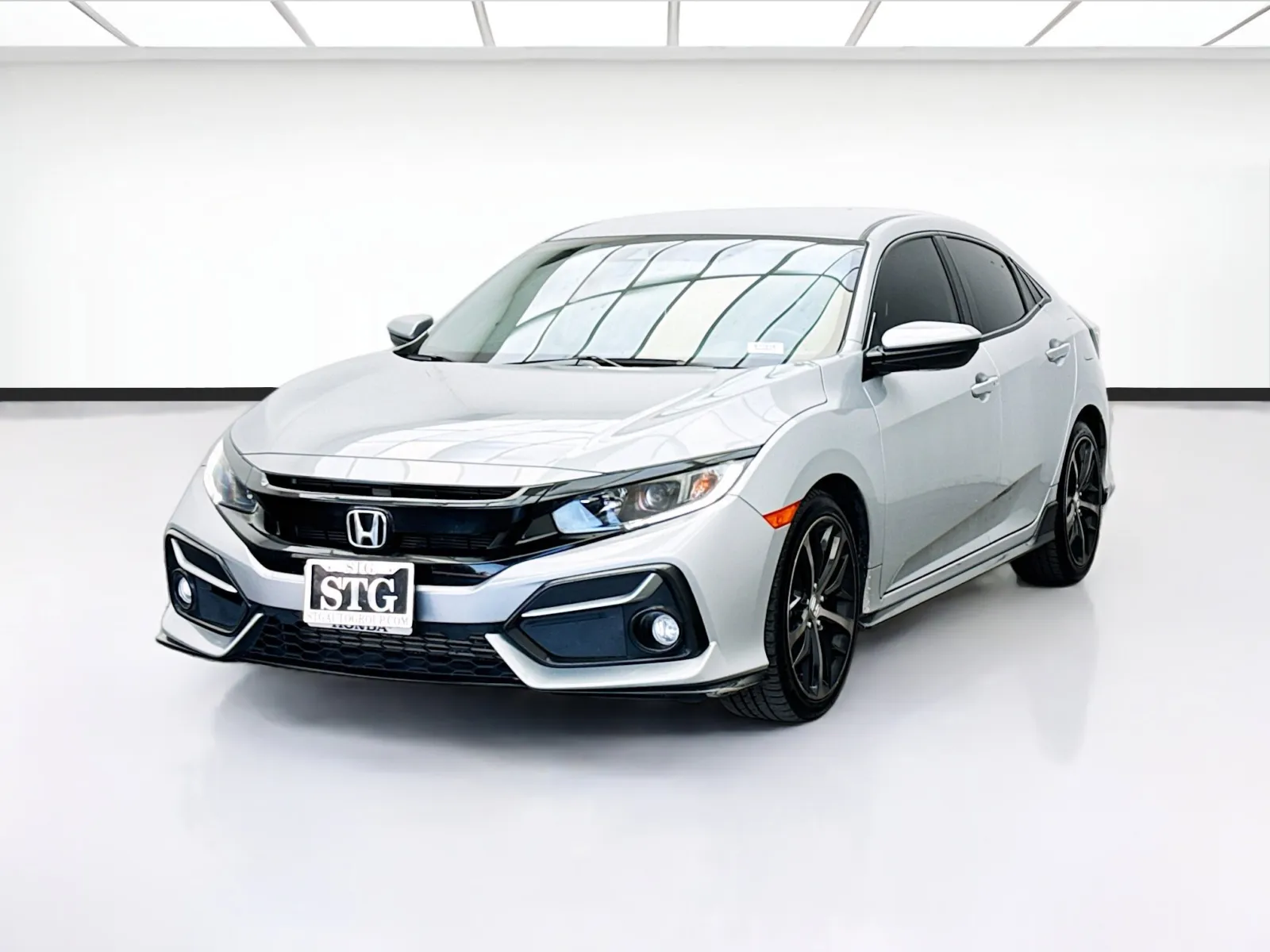 Silver 2021 Honda Civic Hatchback Sport for sale in Bellflower, CA