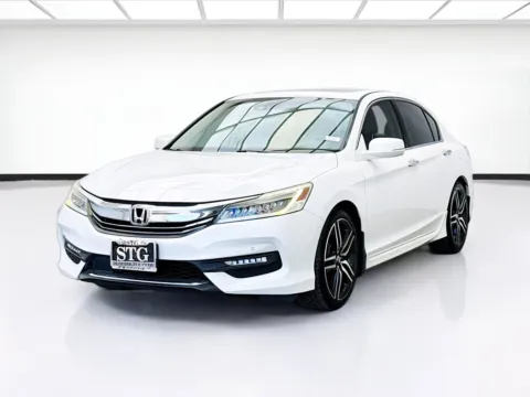 White 2017 Honda Accord Sedan Touring for sale in Bellflower, CA