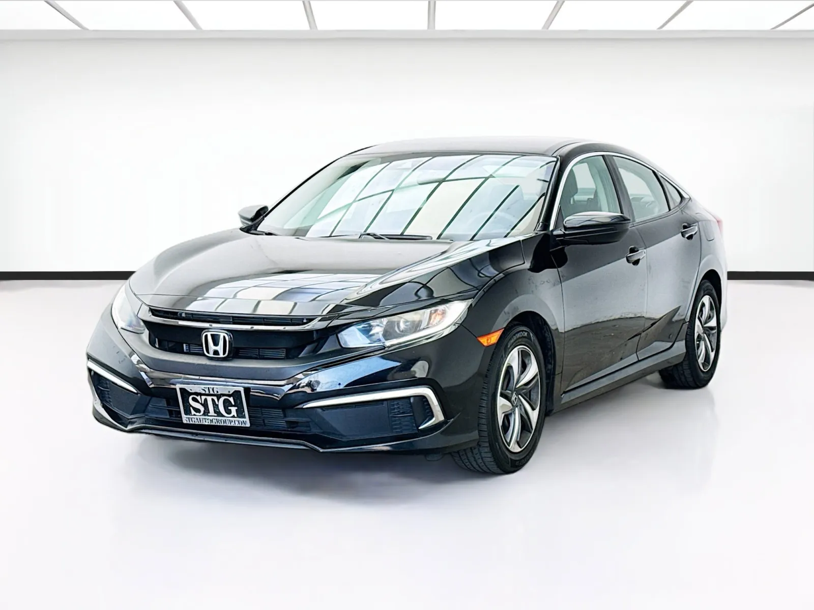 Black 2019 Honda Civic Sedan LX for sale in Bellflower, CA