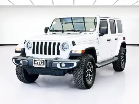 White 2021 Jeep Wrangler Unlimited Sahara for sale in Bellflower, CA