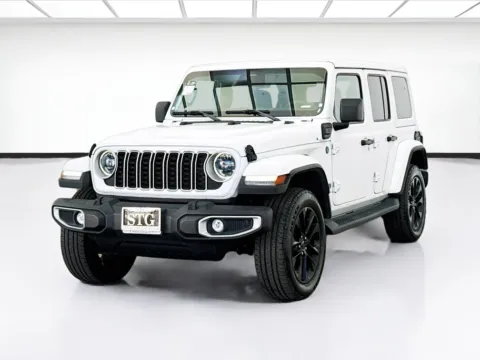 White 2025 Jeep Wrangler 4xe Sahara 4xe for sale in Bellflower, CA