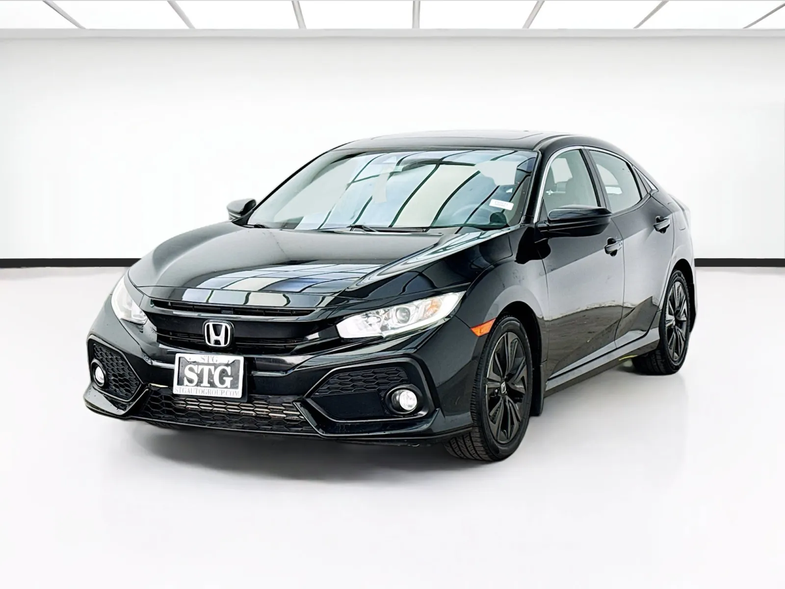 Black 2019 Honda Civic Hatchback EX for sale in Bellflower, CA