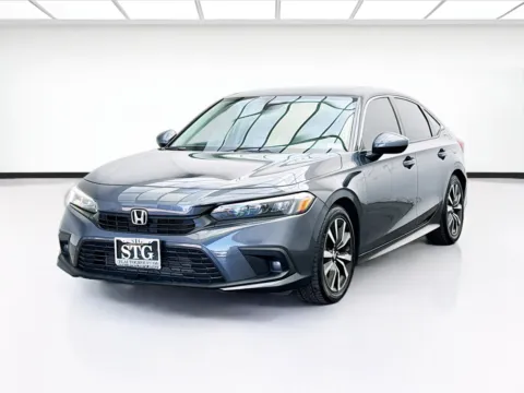 Gray 2022 Honda Civic Sedan EX for sale in Bellflower, CA