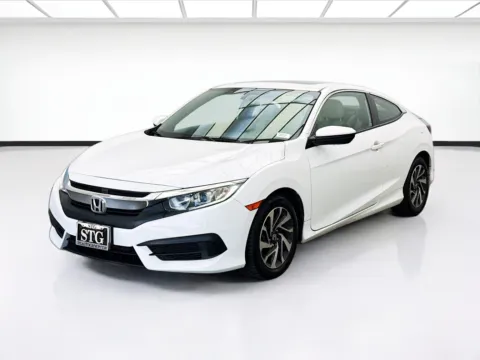 White 2018 Honda Civic Coupe LX-P for sale in Bellflower, CA