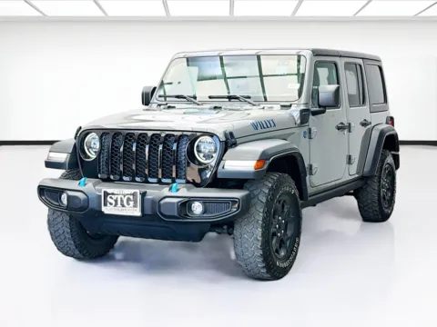 Gray 2023 Jeep Wrangler 4xe Willys 4xe for sale in Bellflower, CA
