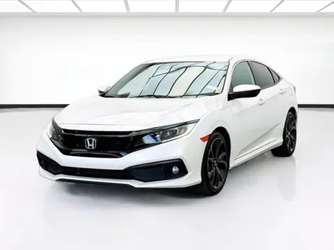 White 2021 Honda Civic Sedan Sport for sale in Bellflower, CA