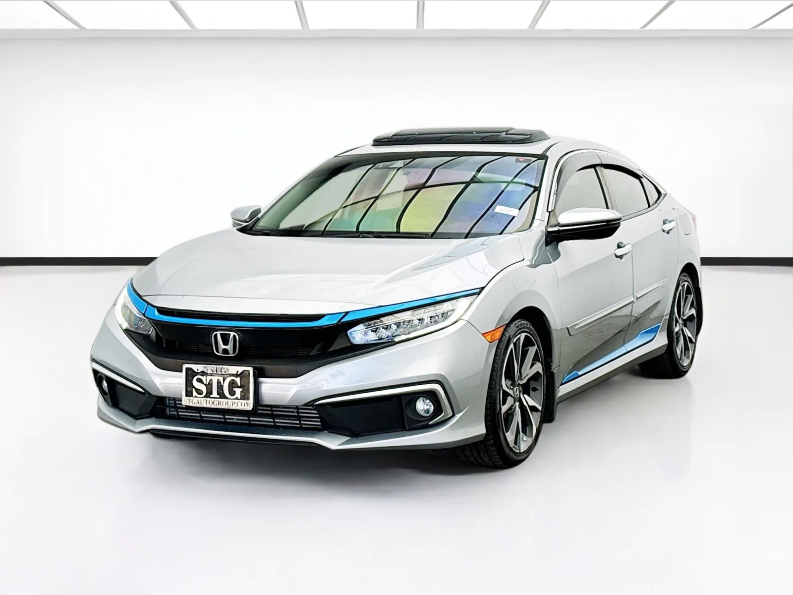 Silver 2019 Honda Civic Sedan Touring for sale in Bellflower, CA