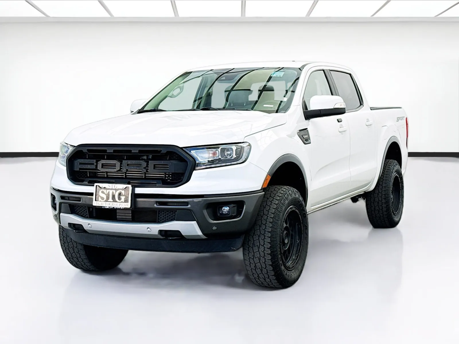 White 2019 Ford Ranger Lariat for sale in Bellflower, CA