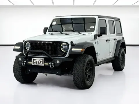 White 2024 Jeep Wrangler 4xe Willys 4xe for sale in Bellflower, CA