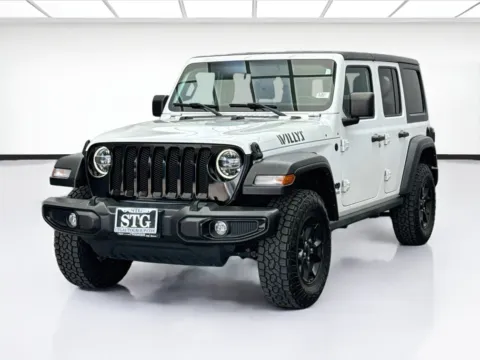 White 2021 Jeep Wrangler Unlimited Willys for sale in Bellflower, CA