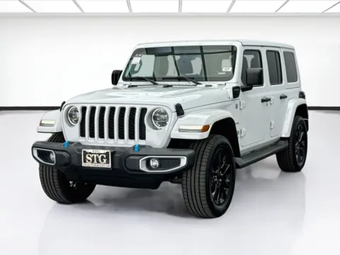 White 2022 Jeep Wrangler 4xe Unlimited Sahara 4xe for sale in Bellflower, CA