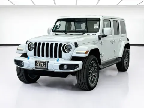 White 2023 Jeep Wrangler 4xe Sahara 4xe for sale in Bellflower, CA