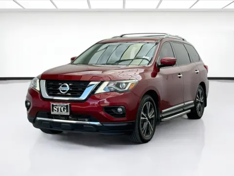 Red 2019 Nissan Pathfinder Platinum for sale in Bellflower, CA
