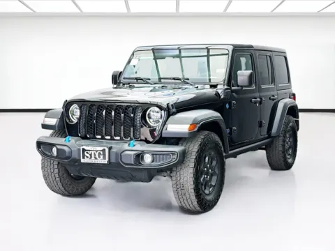 Black 2023 Jeep Wrangler 4xe Willys 4xe for sale in Bellflower, CA