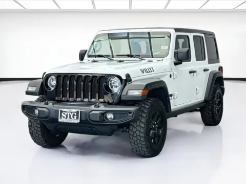 White 2022 Jeep Wrangler Unlimited Willys for sale in Bellflower, CA
