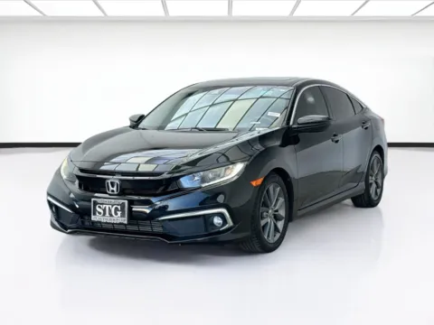 Black 2021 Honda Civic Sedan EX for sale in Bellflower, CA