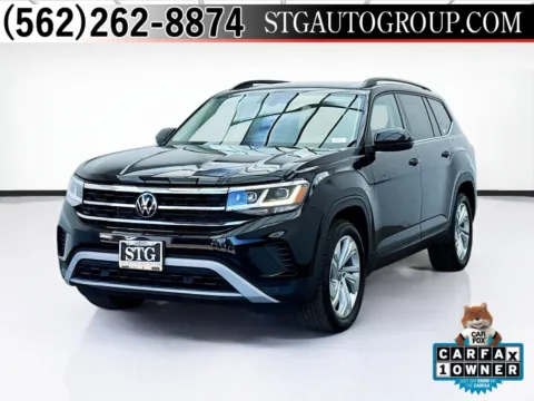 Black 2023 Volkswagen Atlas 3.6L V6 SE w/Technology for sale in Bellflower, CA